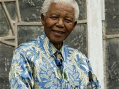 Nelson Mandela, ex-presidente e lder histrico da luta contra a segregao racial da frica do Sul