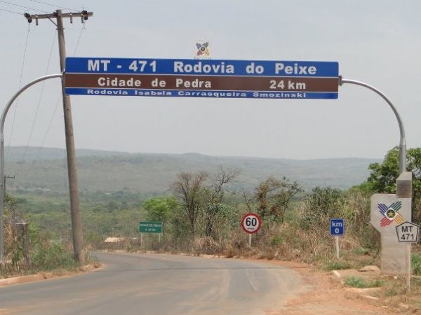 Homem foi encontrado morto cado ao lado da MT-471, tambm identificada como Rodovia do Peixe