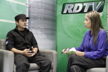 Sindicalista Joo Batista, em entrevista  jornalista Talita Ormond no RDTV