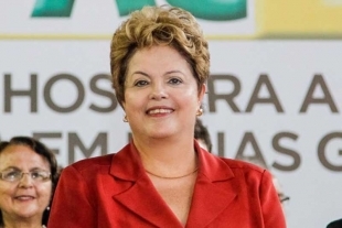 A presidente Dilma Rousseff, que visita Mato Grosso pela segunda vez