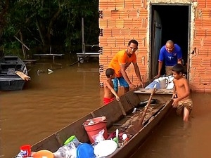 Cheia do Rio Paraguai j deixou desabrigados em Barra do Bugres.