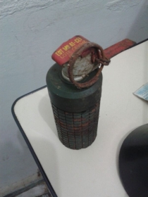 granada encontrada em lixão em Barra do Garças