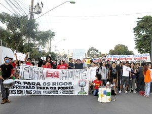 Protesto foi o nico realizado em Cuiab