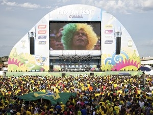 Fan Fest em Cuiab vai at o dia 13 de julho.